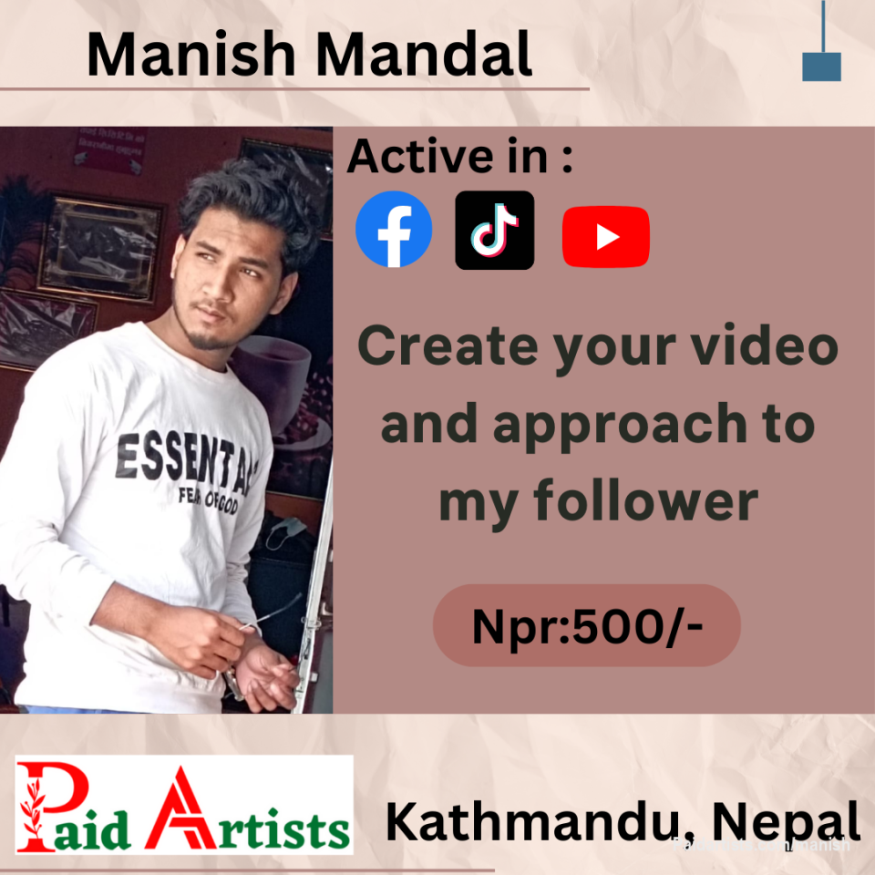 π₯ Video Creation Services by Manish Mandal ! π«
Unlock post at paidartists.com/manish  with headline "Purchase 500" and message me your content. Let's create captivating videos for your TikTok, Facebook, and YouTube profiles! πΉπ